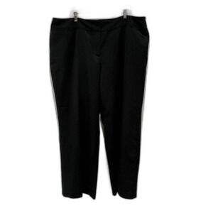 Cato Slacks Trousers Black Dress Pants Flat Front Women Curvy Plus size 22W